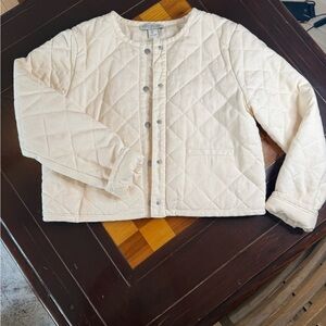 Rachel Zoe Off-White Textured Jacket